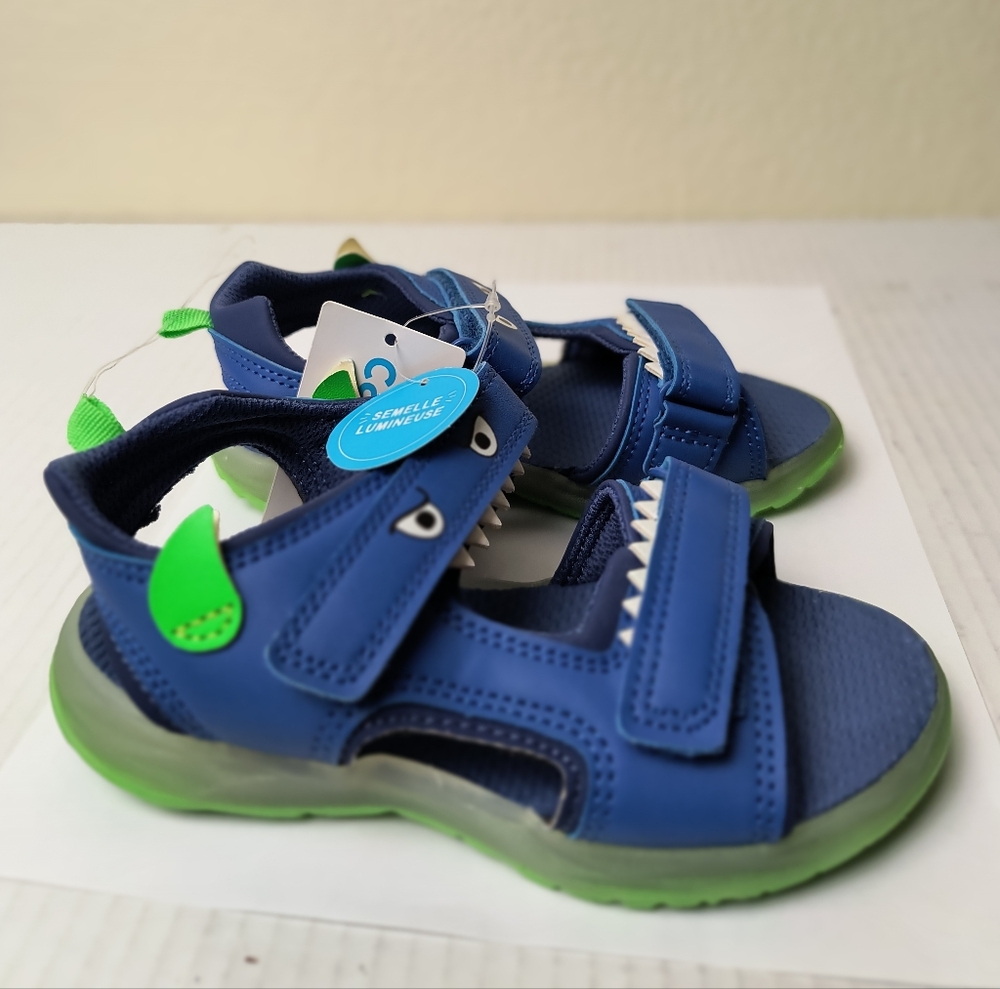 Carter's Cade Toddler Boy Size 12 Sport Sandals Blue Water Shoes Summer